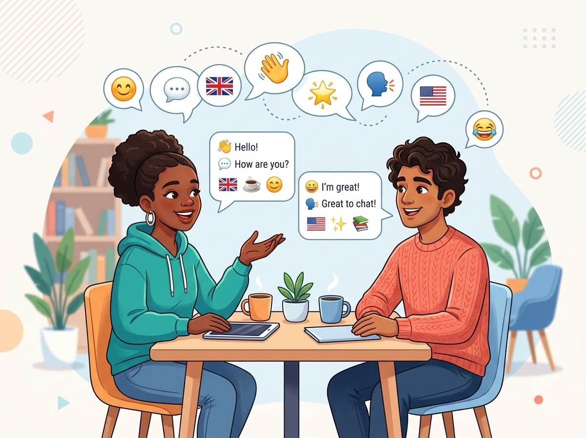 Student learning English